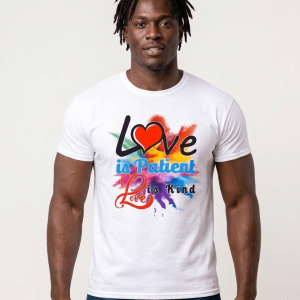 Love is Patient Unisex Faith Tee – Elevate Your Faith, Fashion & Values – Premium Soft Cotton Apparel