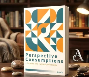 Front cover of the 2022 non-fiction philosophy book, Perspective Consumptions... impulse into rational philosophy by Modu. A guide to unlocking the deep consciousness in the soul. ISBN: 9780979185090